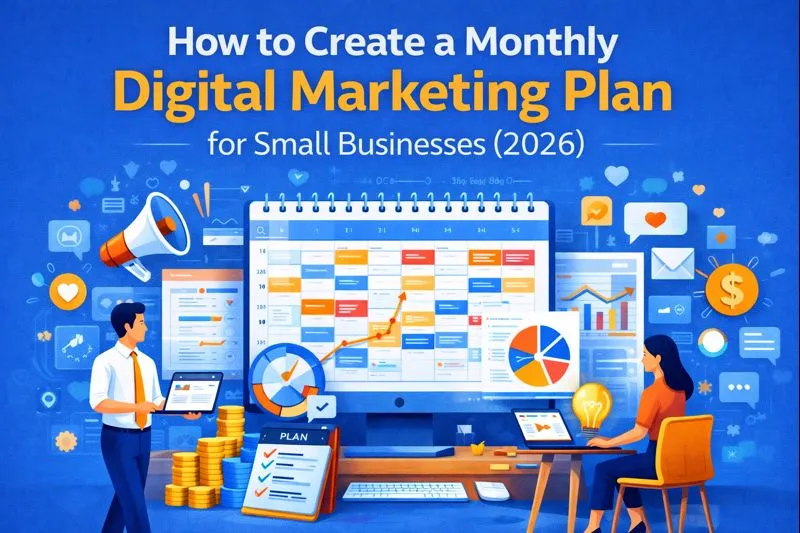 How to Create a Monthly Digital Marketing Plan for Small Businesses (2026)